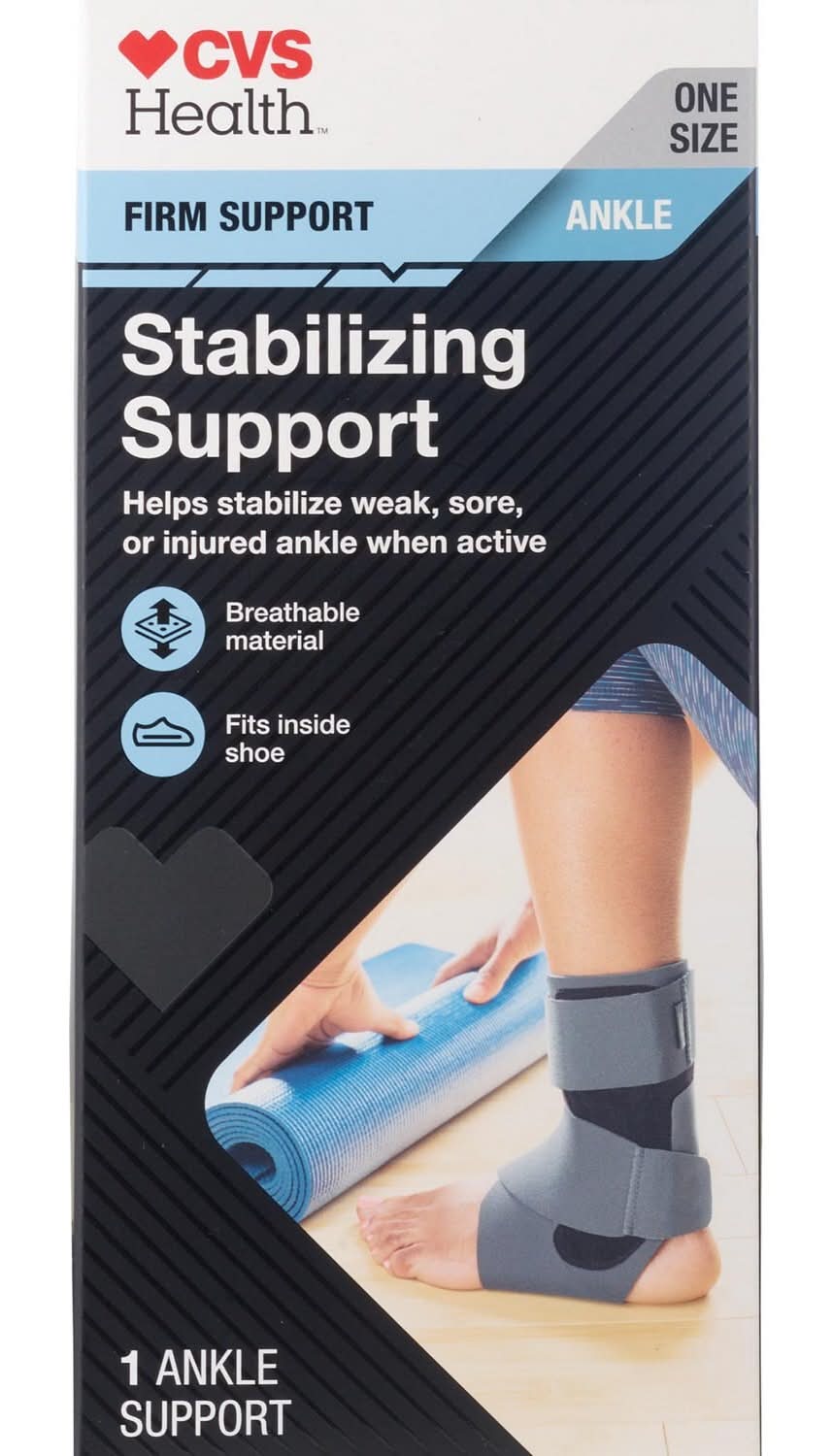 CVS Health Adjustable Stabilizing Ankle Support, One Size