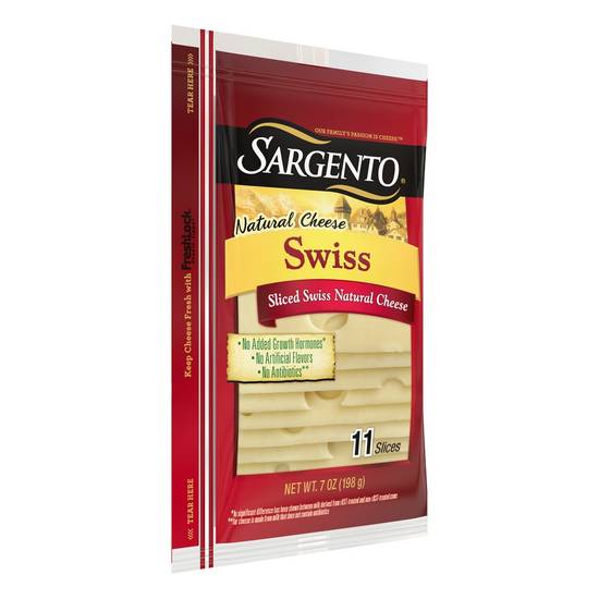 Sargento Swiss Natural Cheese Slices