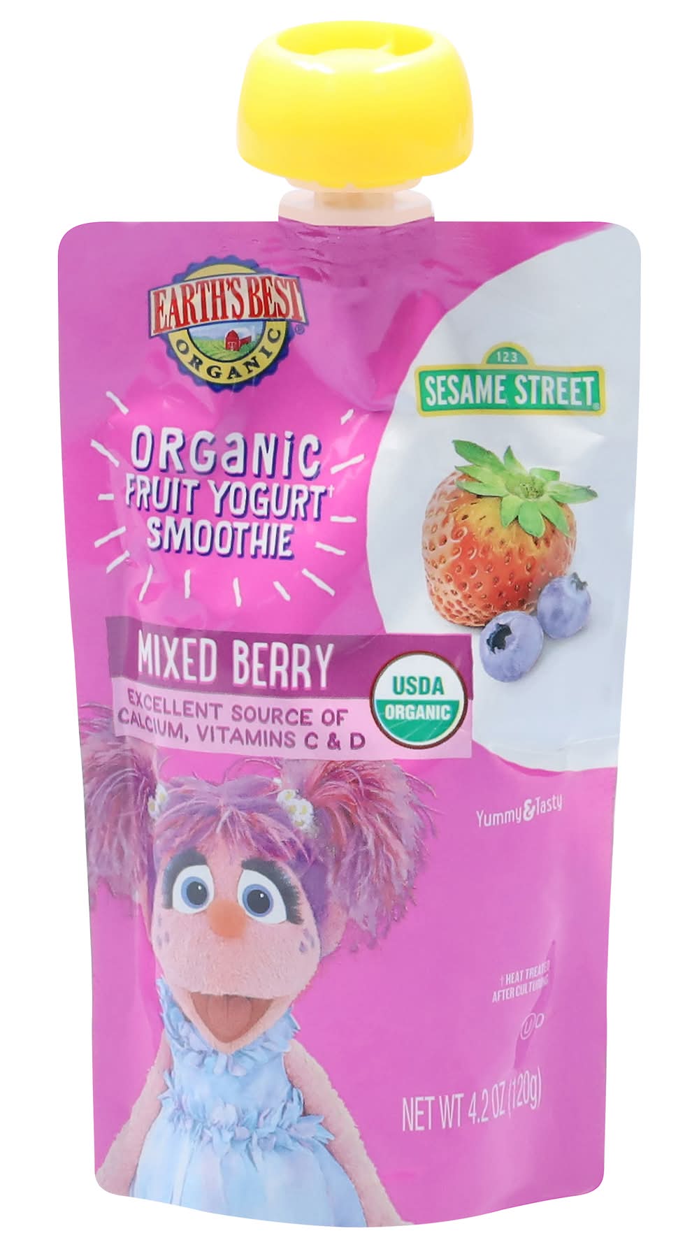 Earth's Best Organic Mixed Berry Fruit Yogurt Smoothie (4.2 oz)