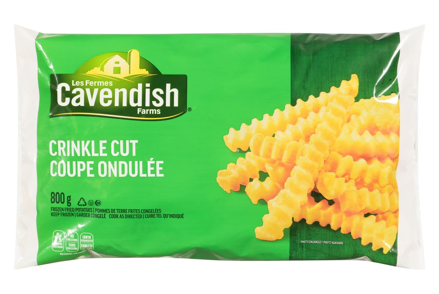 Cavendish farms coupe ondulée pommes de terre frites surgelées - crinkle cut frozen fried potatoes