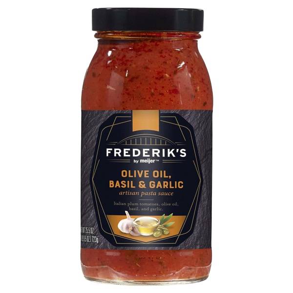 Frederiks By Meijer Olive Oil, Basil and Garlic Artisan Pasta Sauce (25.3 oz)