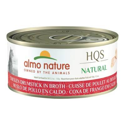 Almo Nature: HQS Natural Cat Chicken Drumstick In Broth Canned Food, 24 Pack