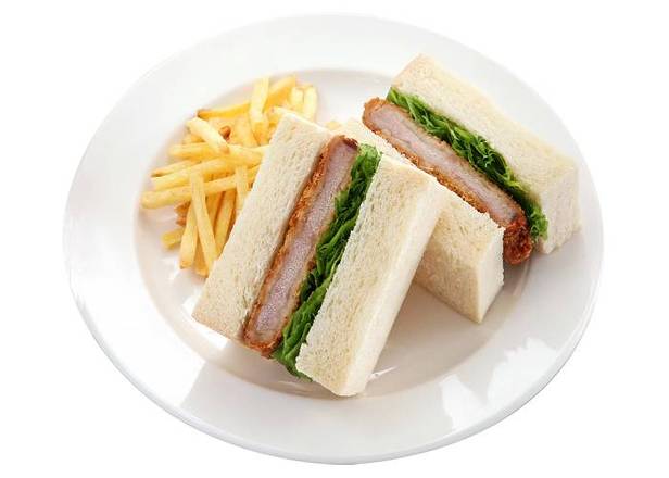 13 號日式豬排厚三明治套餐 Japanese Pork Chop Thick Sandwich Meal