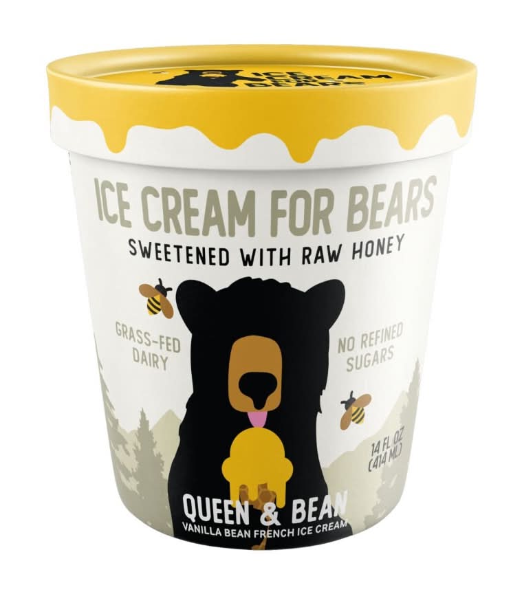 Ice Cream for Bears Queen & Bean Vanilla Bean French Ice Cream Pint