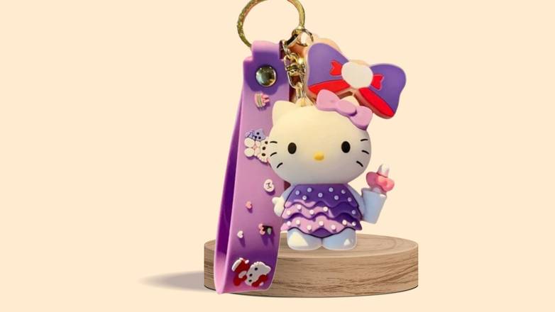 Sanrio Hello Kitty-Purple Keychain