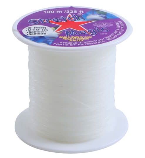 Stretch Magic 0.5Mm Bead & Jewelry Cord, 328 ft, Clear