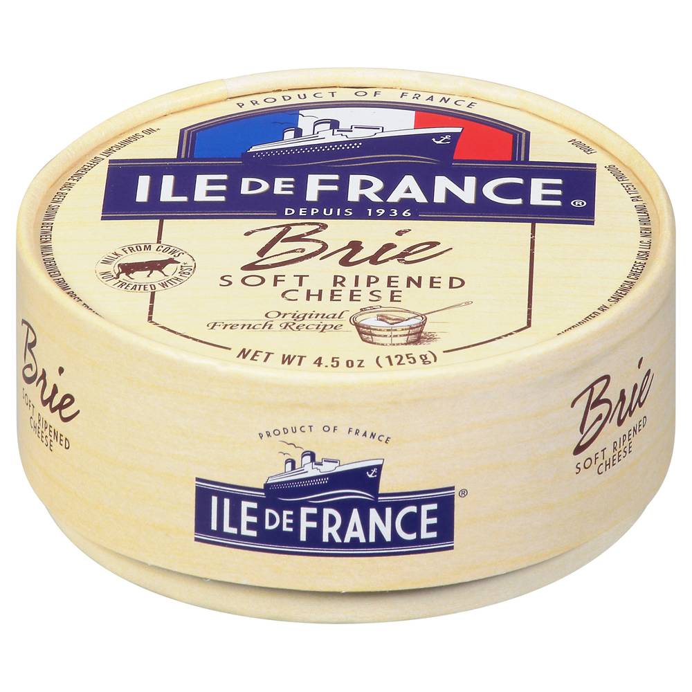 Ile de France Original French Recipe Brie Soft Ripened Cheese (3.1 oz)