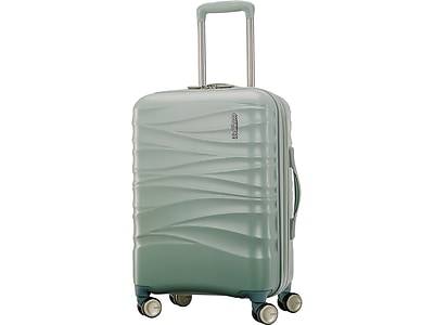 American Tourister Cascade 22 Hardside Carry-On Suitcase, 4-Wheeled Spinner, Sage Green  (143244-2017)