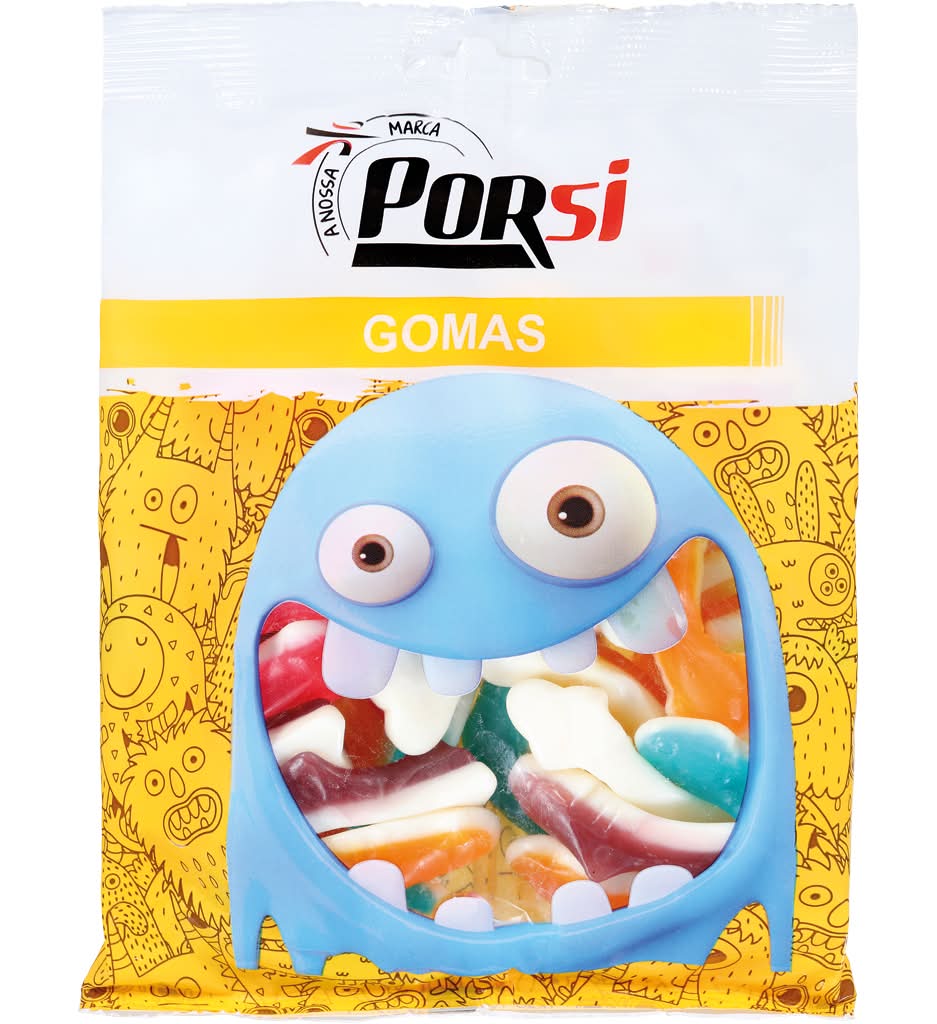 Porsi - Gomas tubarões, embalagem de 300g