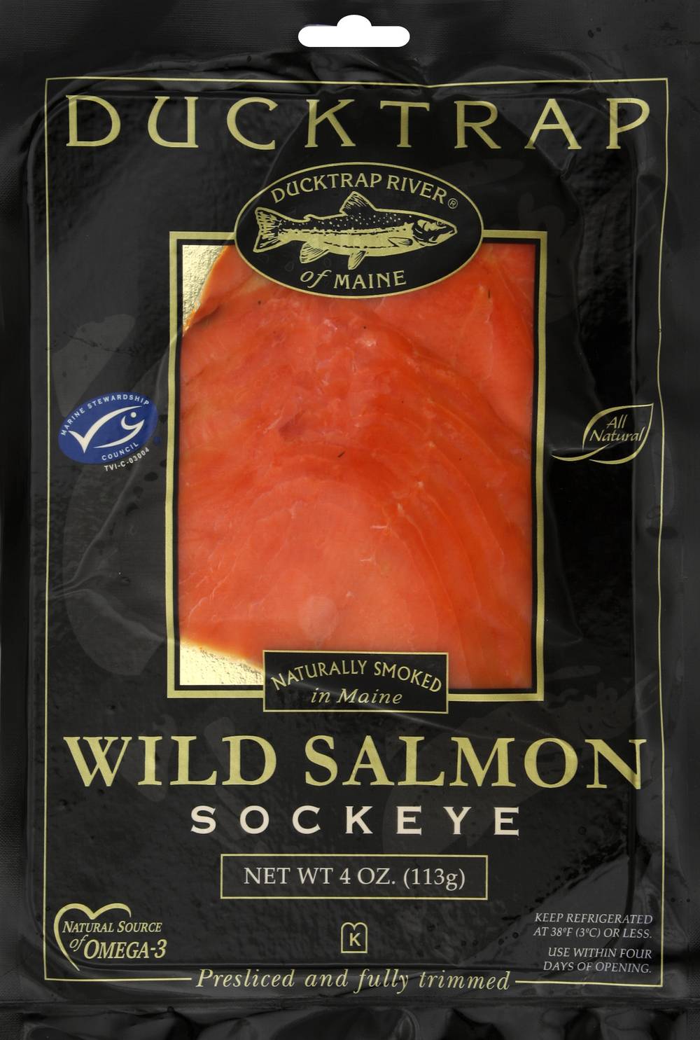 Ducktrap Sockeye Wild Salmon (4 oz)