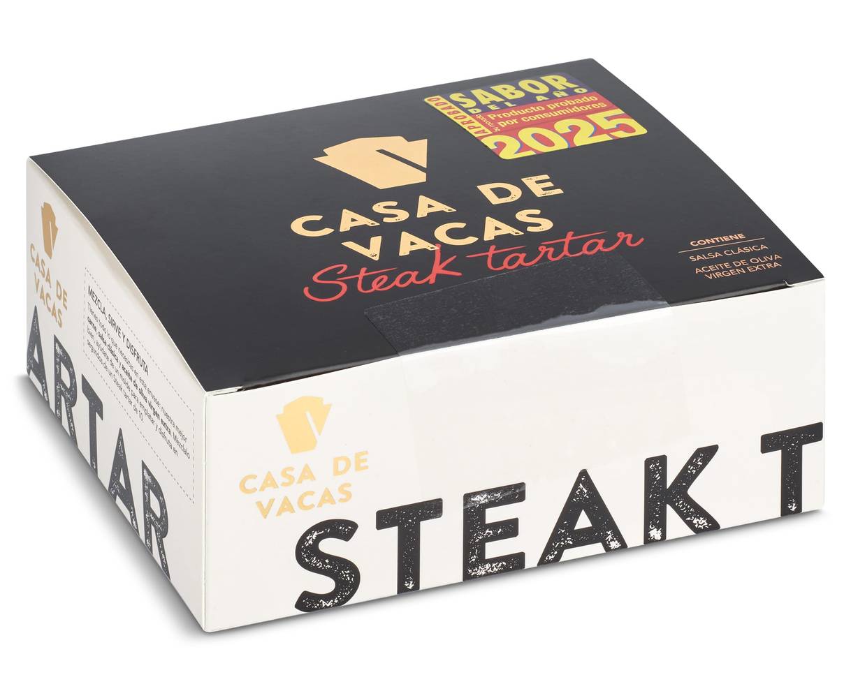 Steak Tartar Marinado Casa De Vacas Bandeja 180 G