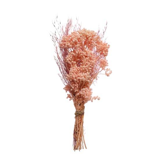 Dried Mini Pink Bouquet Decorative Naturals By Ashland