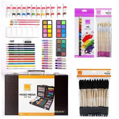 122PC Mixed Media Art Bundle Set - Colour Block