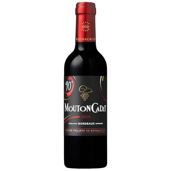 Mouton Cadet - Vin rouge de Bordeaux millésime 2020 domestique (375 ml)