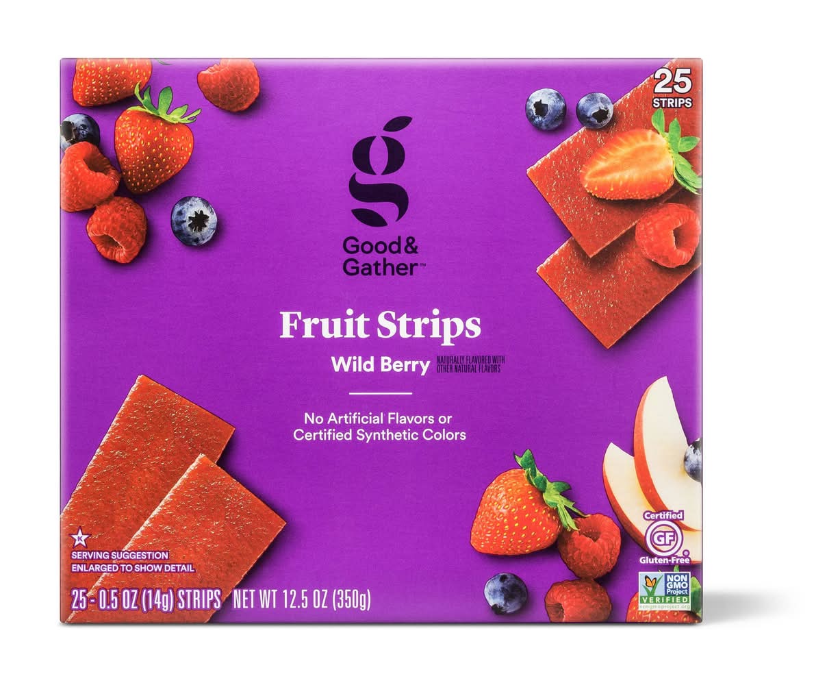 Good & Gather Fruit Strips, Wild Berry (12.5 oz, 25 ct)
