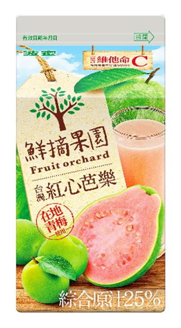 波蜜 鮮摘果園紅心芭樂綜合果汁 (400 mL)