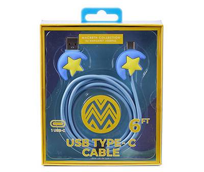 Macbeth Collection Moon Star Usb Type-C Cable (blue)