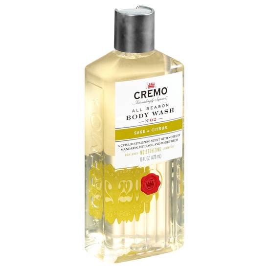 Cremo All Season No. 02 Sage & Citrus Body Wash