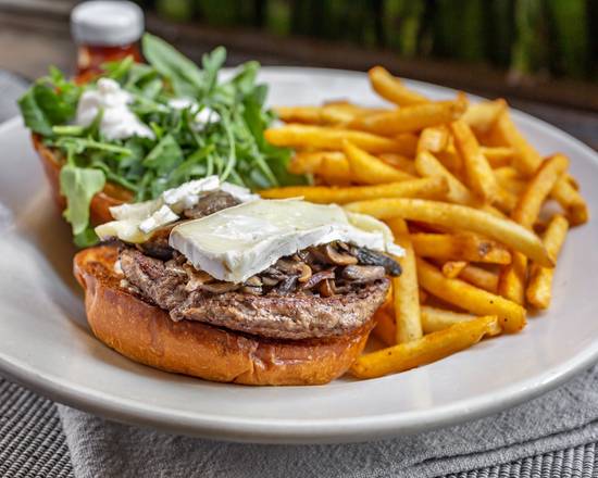 Mushroom Brie Burger