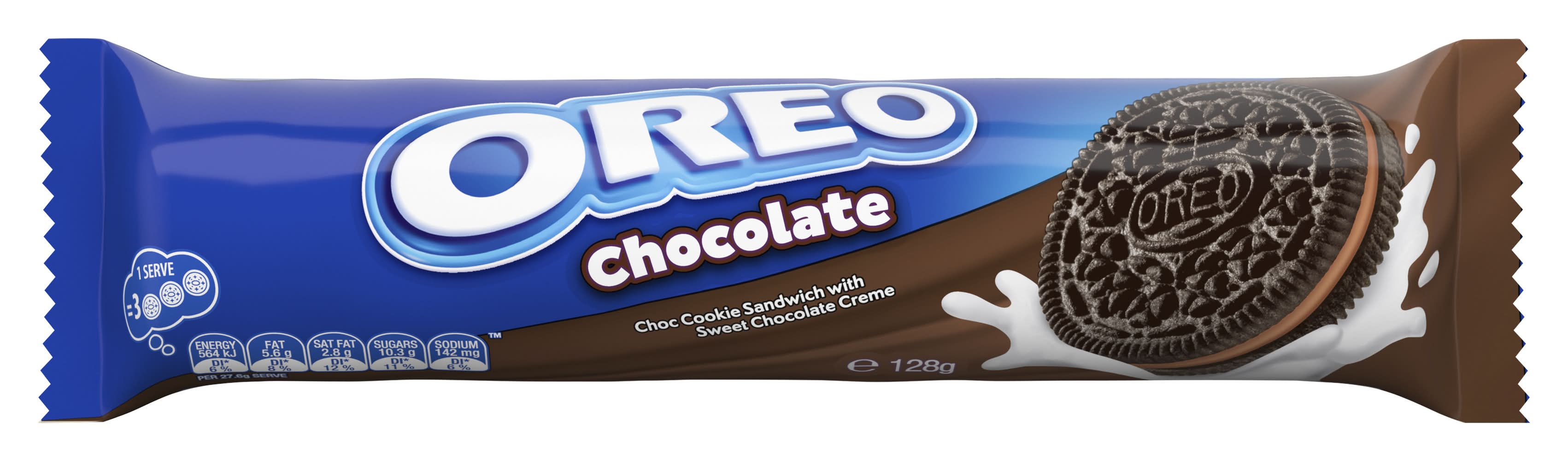 Oreo Cookie Sandwich With Sweet Chocolate Creme Biscuits (128g)