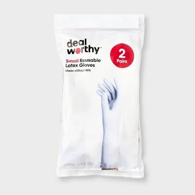 Dealworthy Reusable Latex Gloves (2 ct)