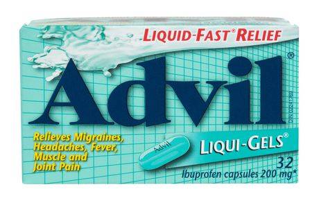 Advil Ibuprofen Liquid-Fast Relief Capsules 200 mg