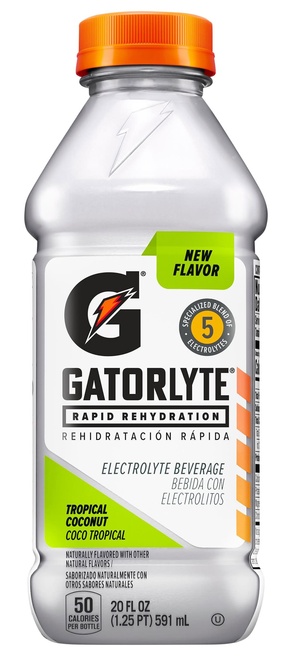 Gatorlyte Rapid Rehydration Electrolyte Beverage, Tropical Coconut (20 fl oz)