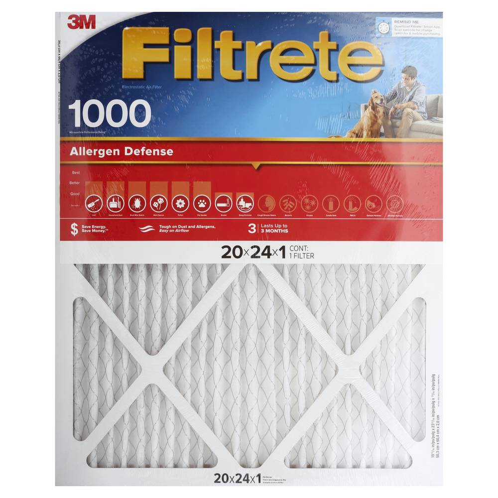 3M Air Filter (size 50.3cm x 60.4 cm x 2.0 cm)
