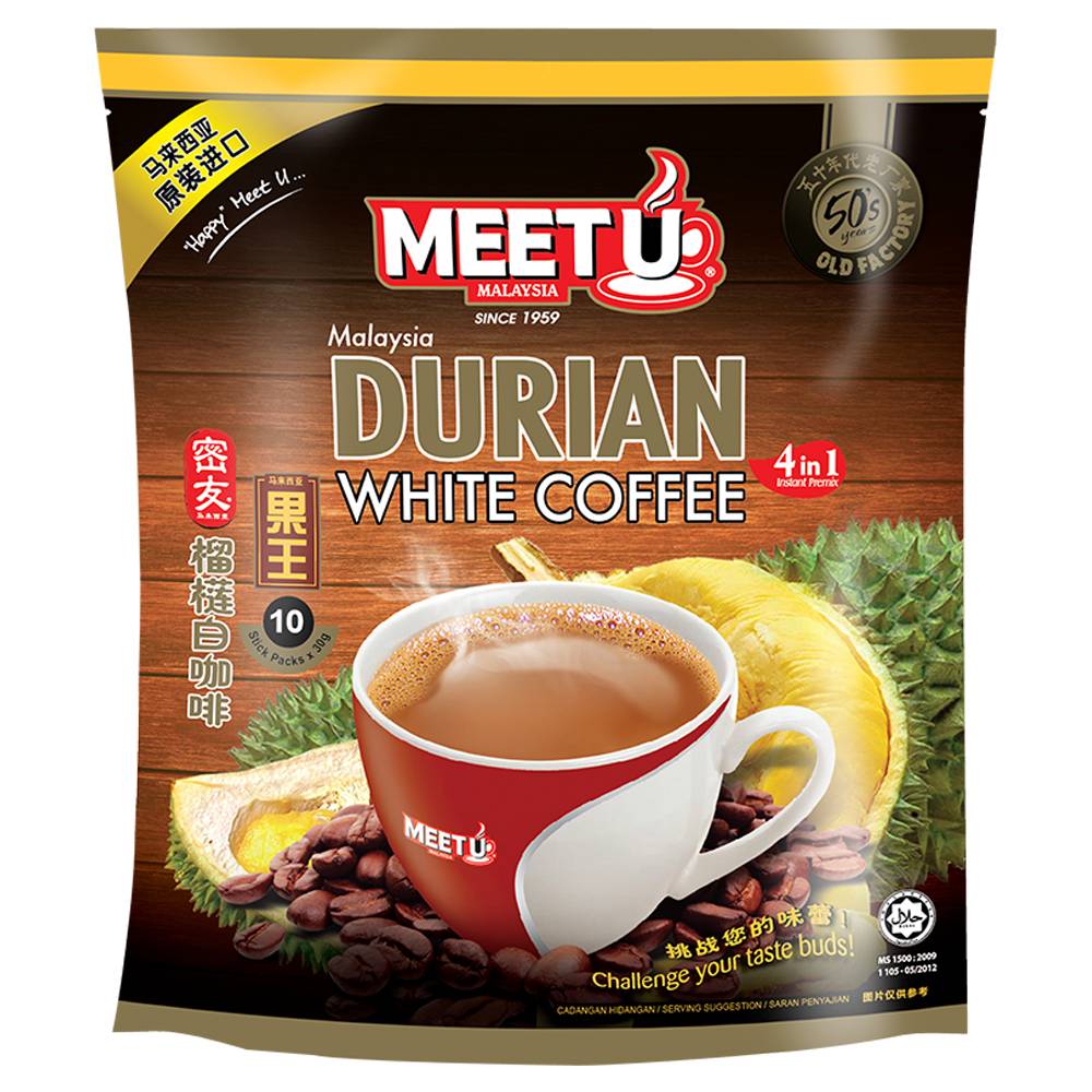 Meet U Durian White Coffee 4in1 (300 g)