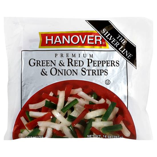 Hanover Premium Green & Red Peppers & Onion Strips