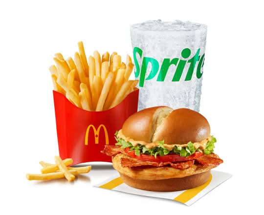 Spicy Bacon Deluxe Grilled Chicken Extra Value Meal [800-1010 Cals]