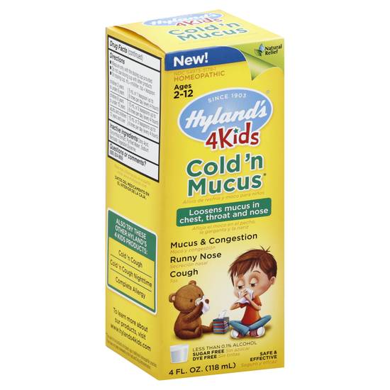 Hyland's 4kids Cold'n Mucus Homeopathic, Ages 2-12