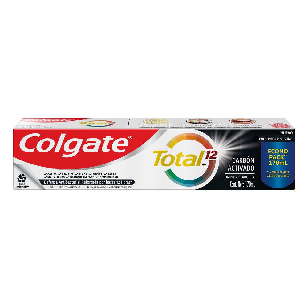 Colgate pasta dental total 12 carbon