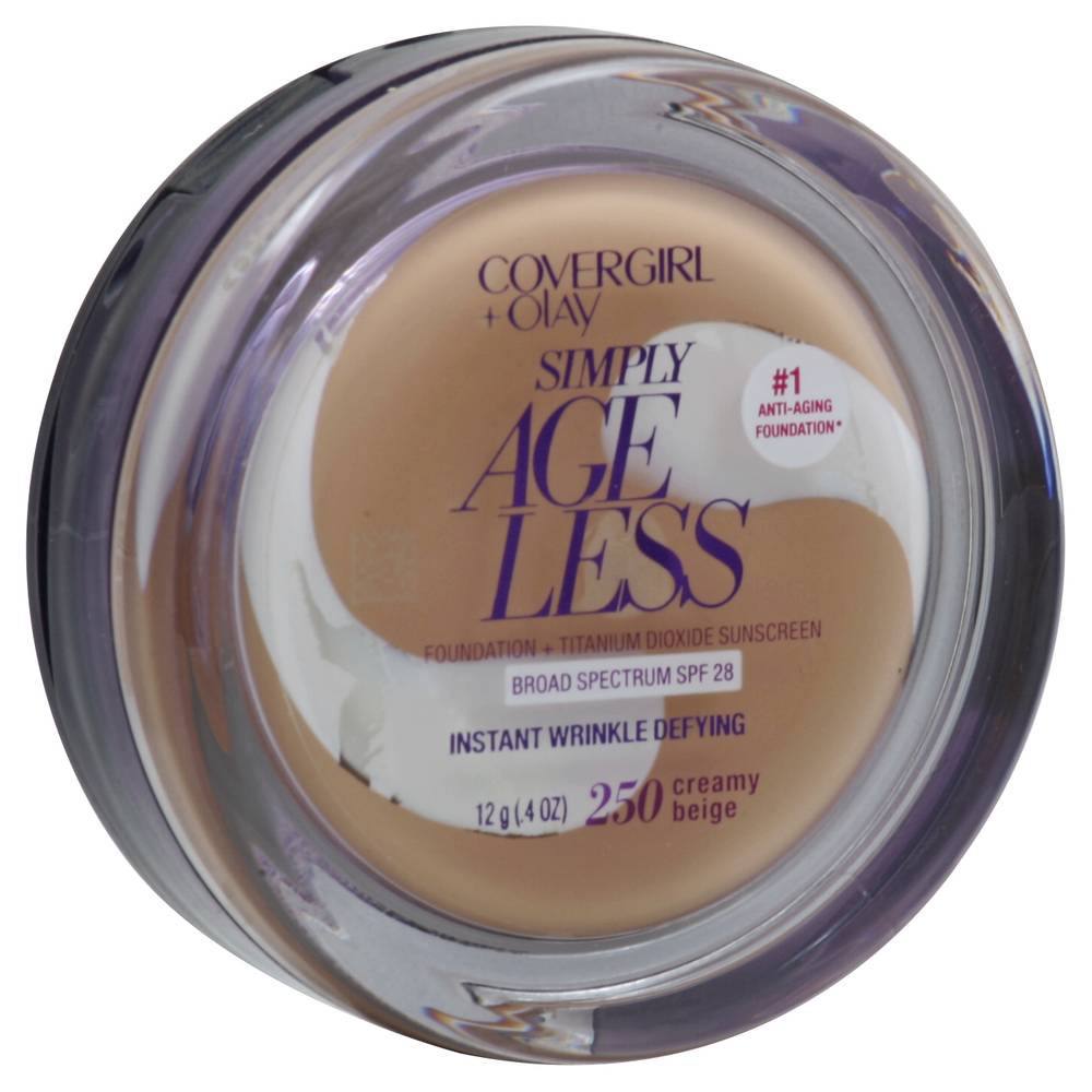 CoverGirl Simply Ageless Foundation 250 Creamy Beige (0.4 oz)