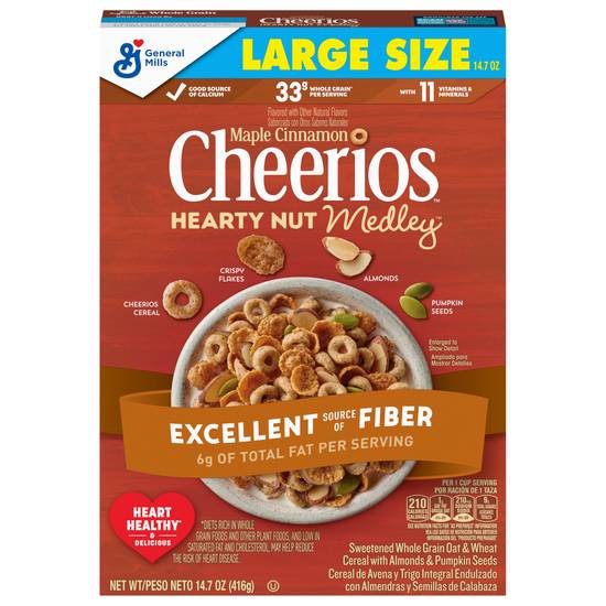 Cheerios Hearty Nut Medley Breakfast Cereal (cinnamon)