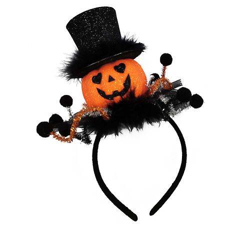 Festive Voice Happy Halloween Pumpkin Head Headband Adult - 1.0 ea