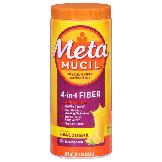 Metamucil 4-in-1 Fiber Powder (orange)(30 ct)