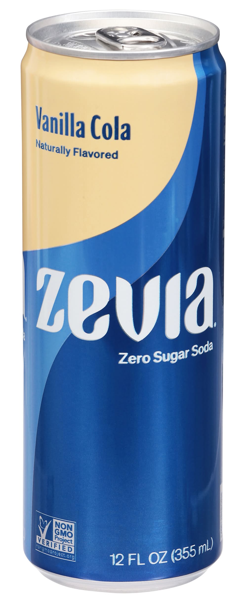 Zevia Zero Sugar Soft Drink Soda, Vanilla Cola (12 fl oz)