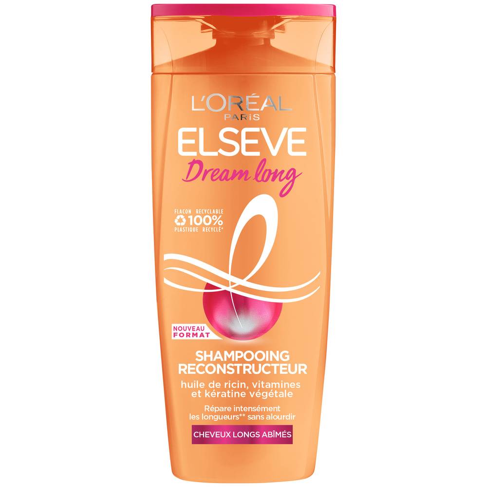 L'Oréal - Elseve shampoing reconstructeur pour cheveux abimés cassants ou longs (300ml)