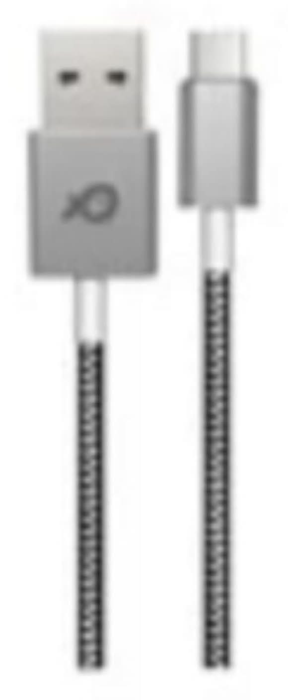Poss - Câble lightning usb-c et usb-a, 1 m, noir