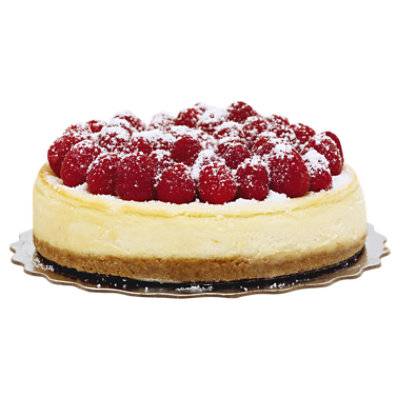 IN-STORE BAKERY RASPBERRY TOPPED CHEESECAKE 7 INCH