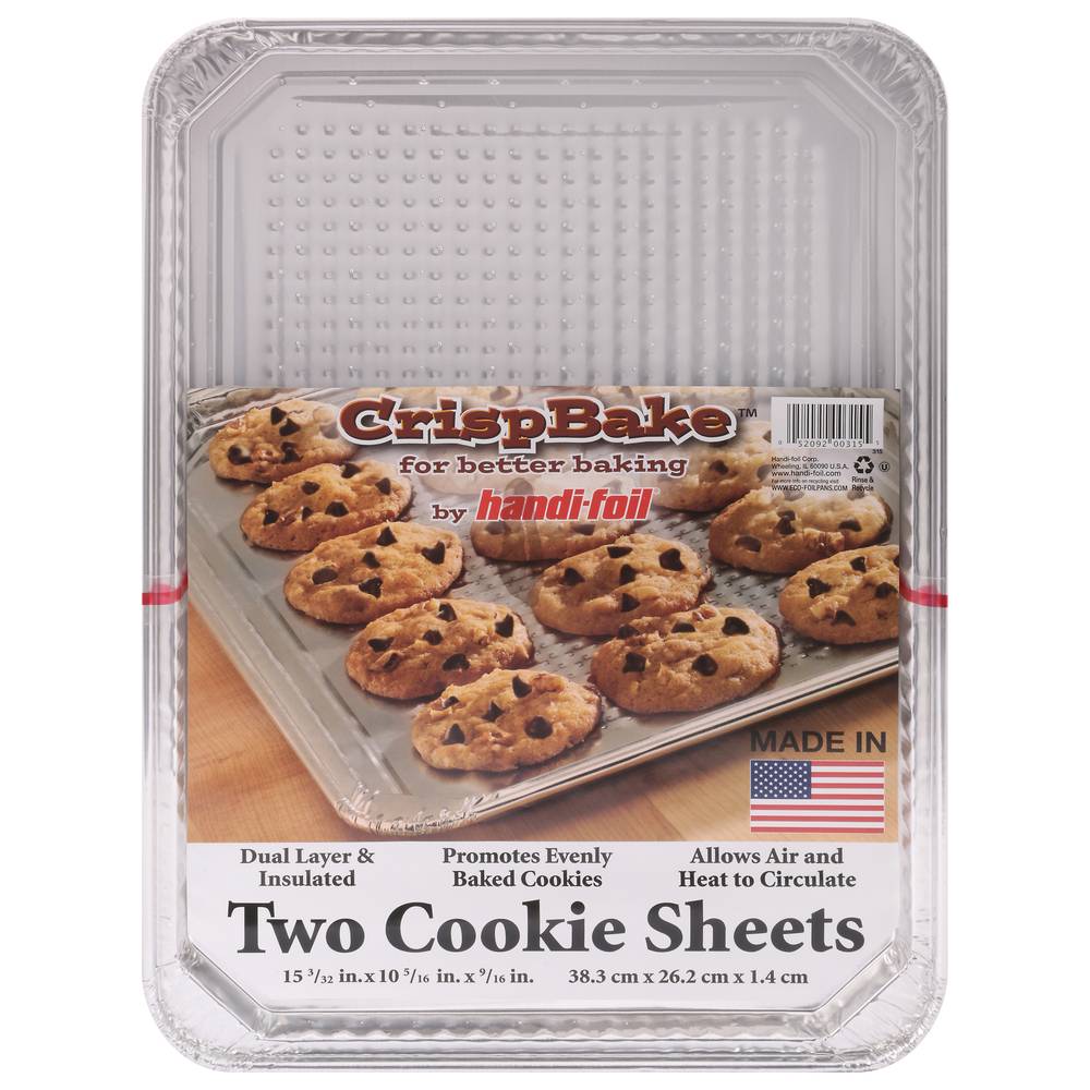 Handi-Foil 15.1" X 10.3" X 0.6" Cookie Sheets (2 sheets)