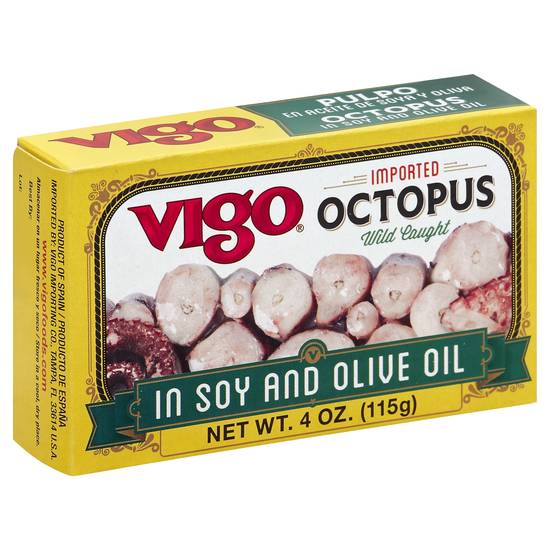 Vigo Imported Wild Caught Octopus in Soy & Olive Oil (4 oz)