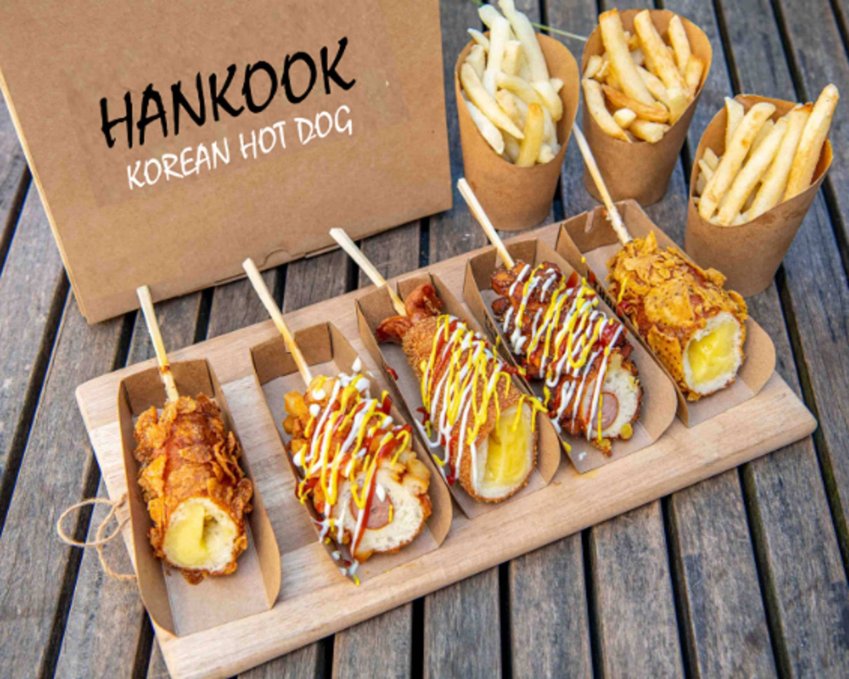 Hankook Korean Corn Dog Street Food and Bubble Tea Menu Prices London Delivery Order with Uber Eats