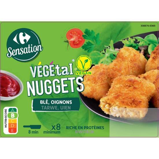Carrefour Sensation - Végétal nuggets blé oignon