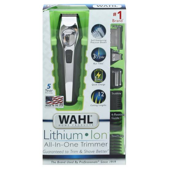 Wahl Lithium Ion All-In-One Trimmer Black/ Silver Model 9888-600