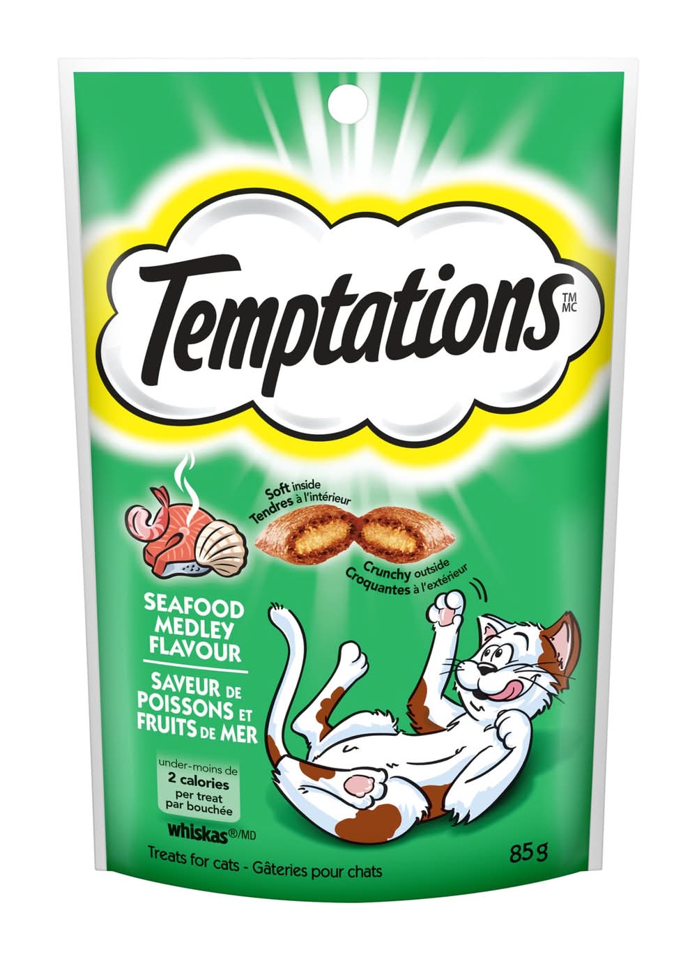 Temptations Cat Treat, Seafood Medley (85 g)