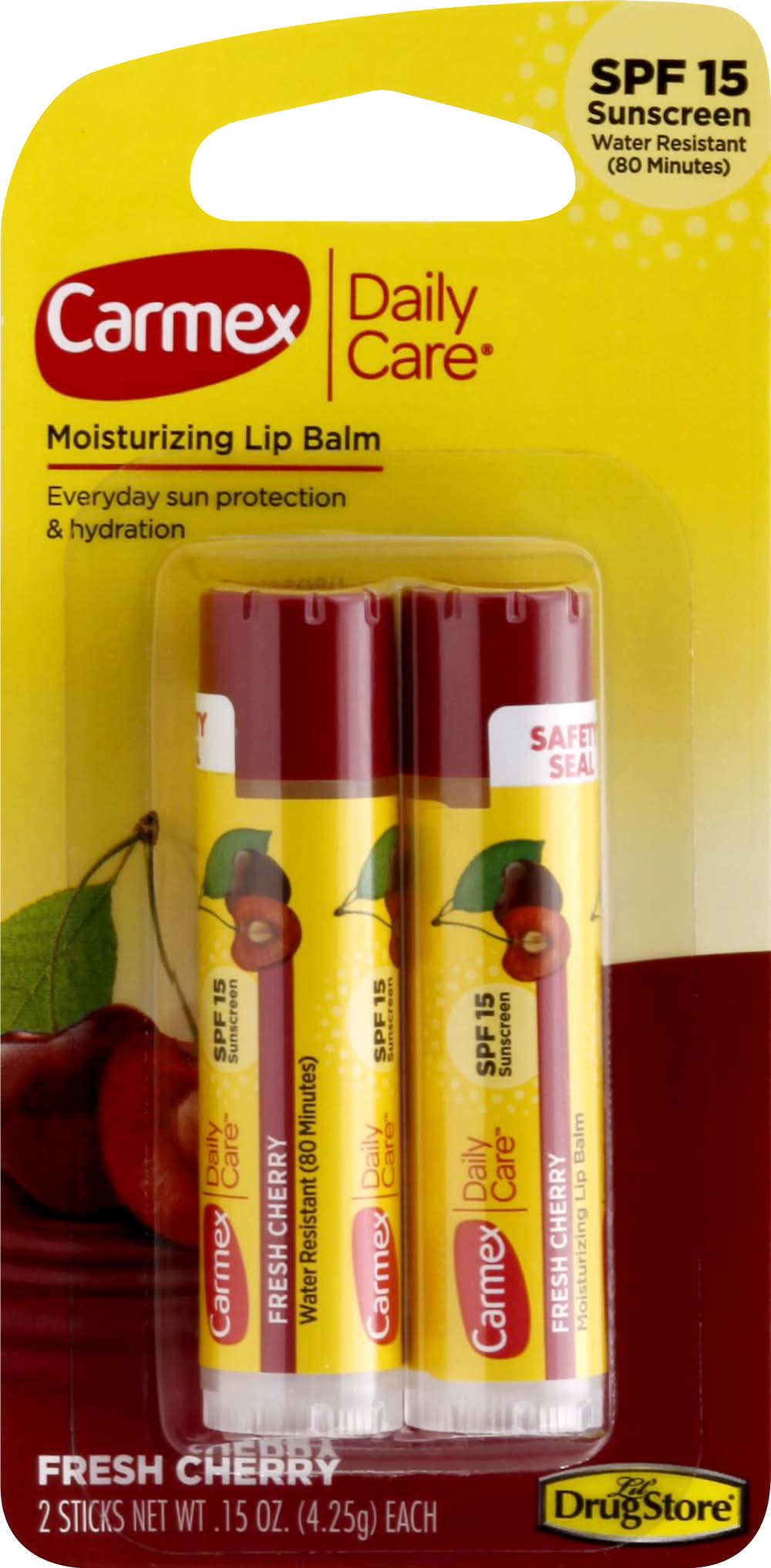Carmex Fresh Cherry Daily Care Moisturizing Lip Balm (0.15 oz, 2 ct)