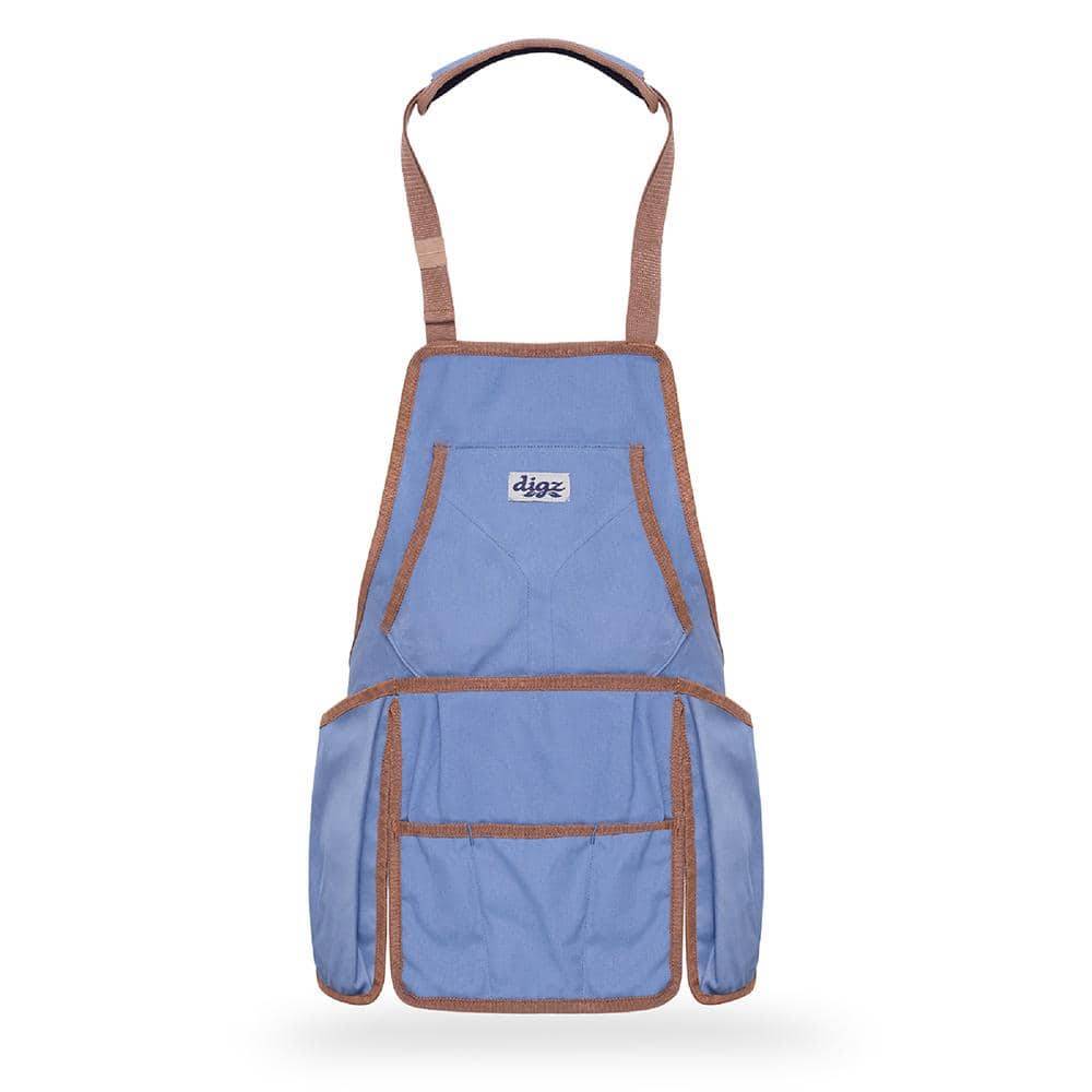 Digz Women'S 1-Size Country Blue Canvas Gardening Bib Apron