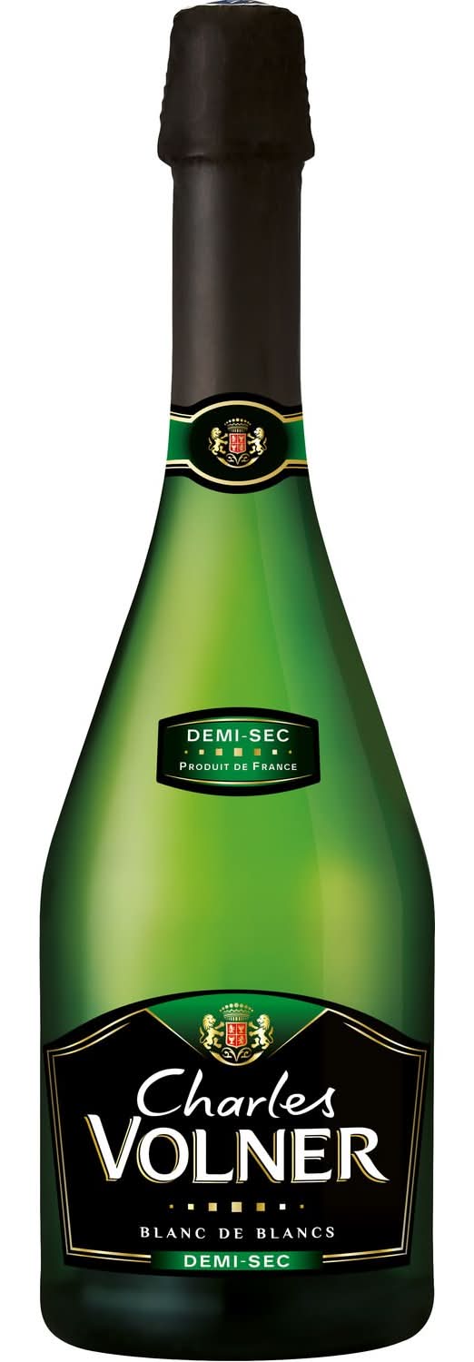 Vin Blanc Mousseux Demi Sec Blanc de Blanc Charles Volner - 75cL